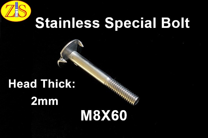 Stainless Special Bolt is one of our main fasteners. We have several bolt formers(13B~24B) to manufacture stainless special bolts.