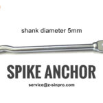 Spike anchor tie wire
