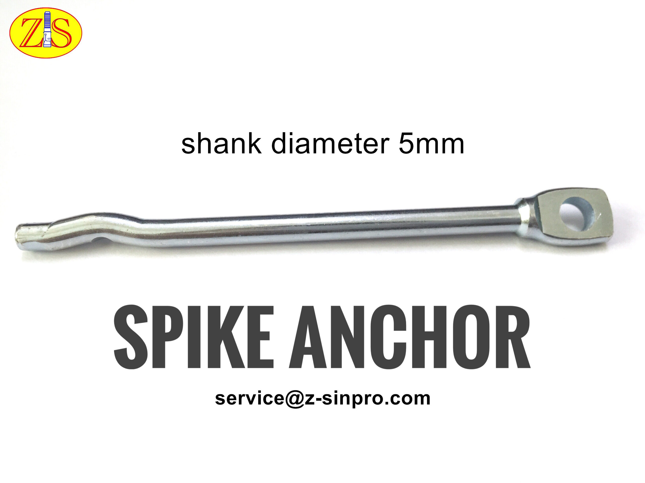 Spike anchor tie wire