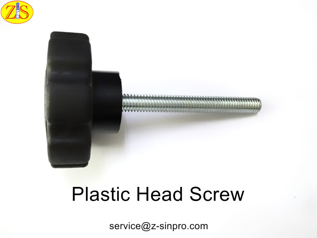 Plastic Head Thumb Screw Taiwan Manufacture. Nylon head thumb screw can be used for fastening flood control panels and water barriers.